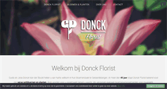 Desktop Screenshot of donckflorist.be